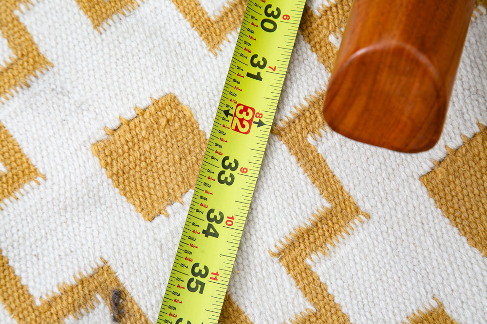 Mid Century Danish Modern Rocking Chair Benny Linden Teak Floating White Wool Mcm - Image 12