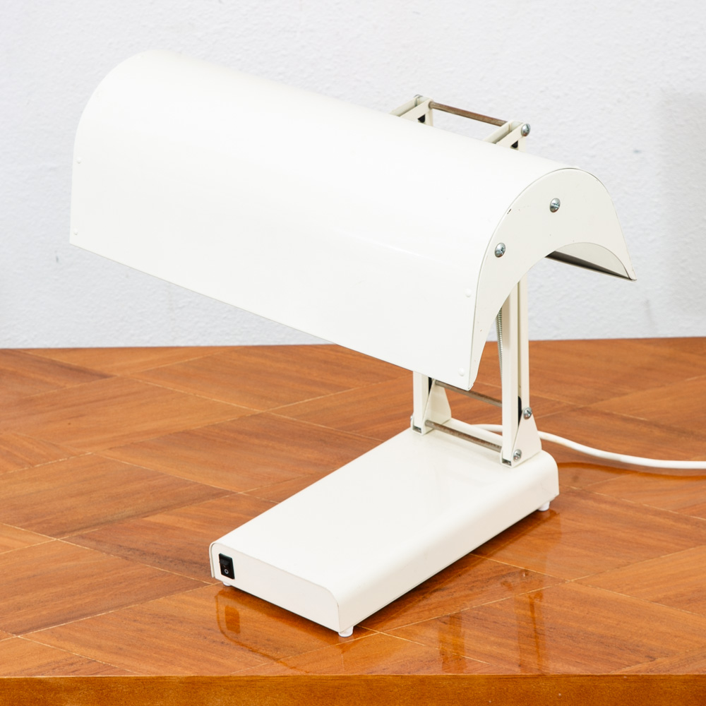 Mid Century Modern Table Lamp White Large Desk Light Vintage Sadelight Canada - Image 11