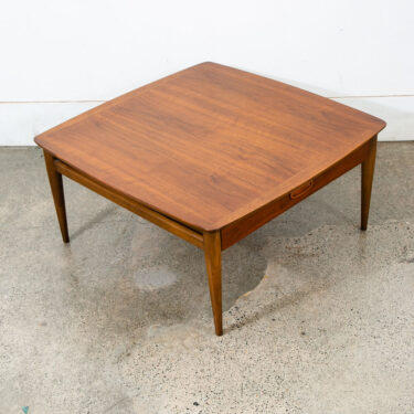 Mid Century Modern EndTable Lane Side Walnut Vintage Square Mcm Drawer Large