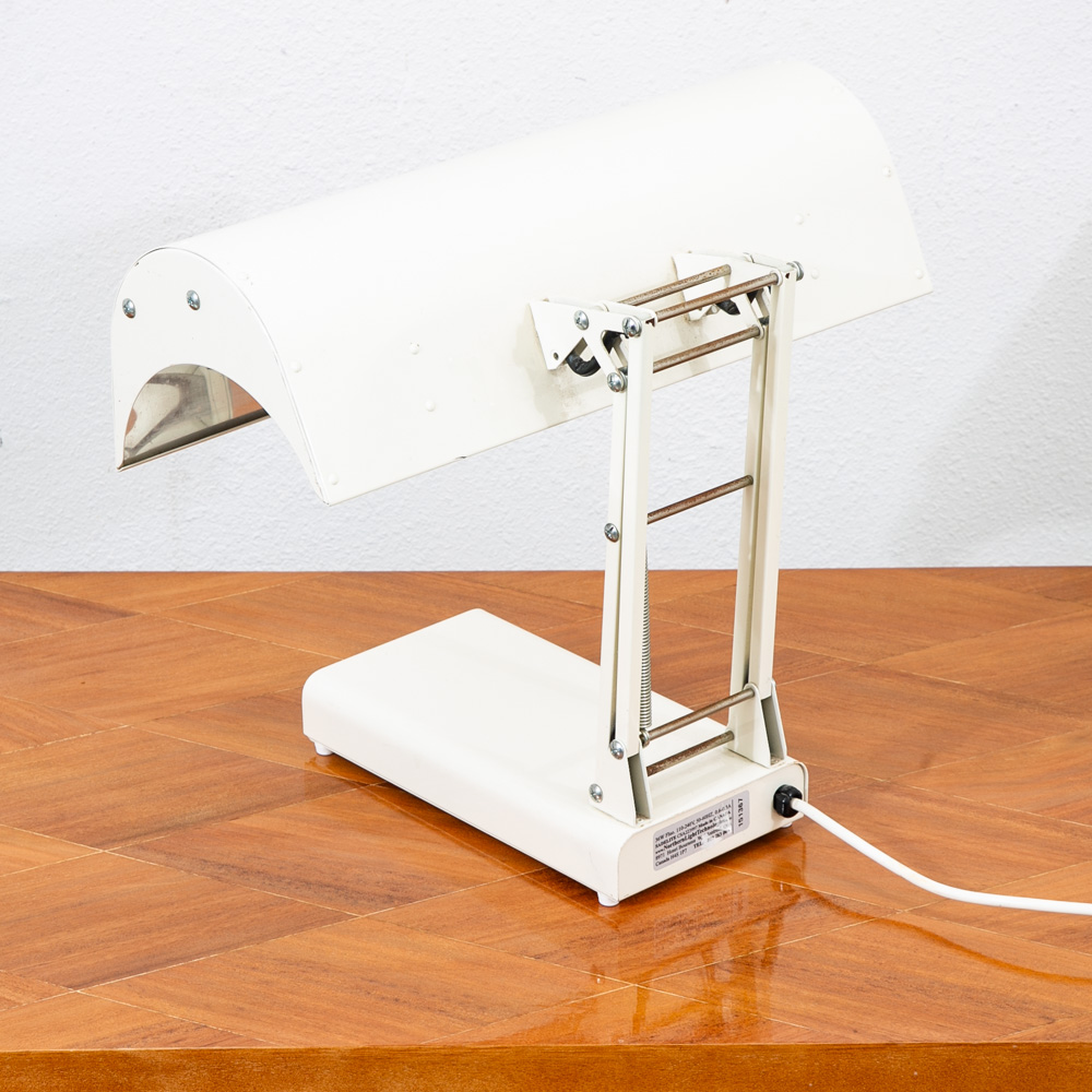 Mid Century Modern Table Lamp White Large Desk Light Vintage Sadelight Canada - Image 10