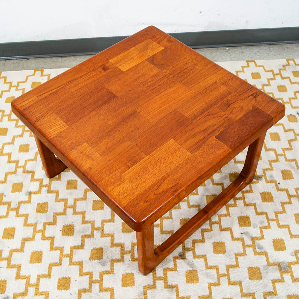 Mid Century Danish Modern End Tables Side Nightstands Teak Square Niels Bach Mcm - Image 12
