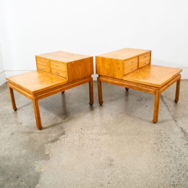 Mid Century Modern Nightstands End Side Tables Set American Martinsville Drawers