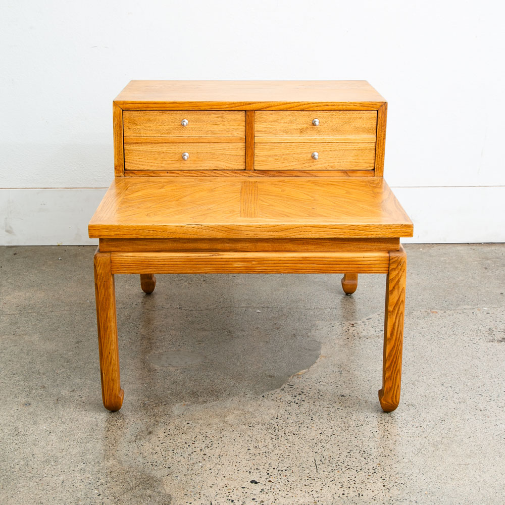 Mid Century Modern Nightstands End Side Tables Set American Martinsville Drawers - Image 6