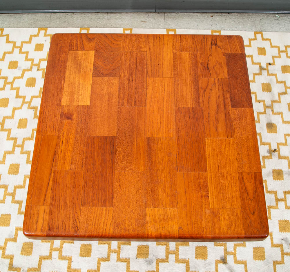 Mid Century Danish Modern End Tables Side Nightstands Teak Square Niels Bach Mcm - Image 4