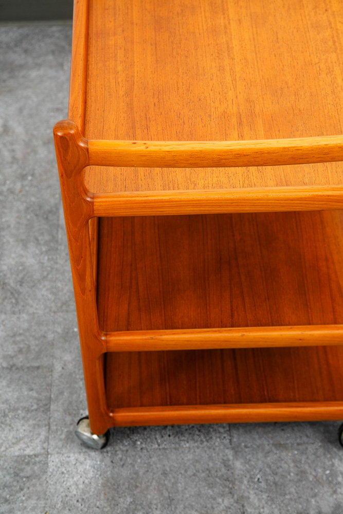 Mid Century Modern Serving Bar Cart Trolley Johannes Andersen Teak Silkeborg Mcm - Image 9