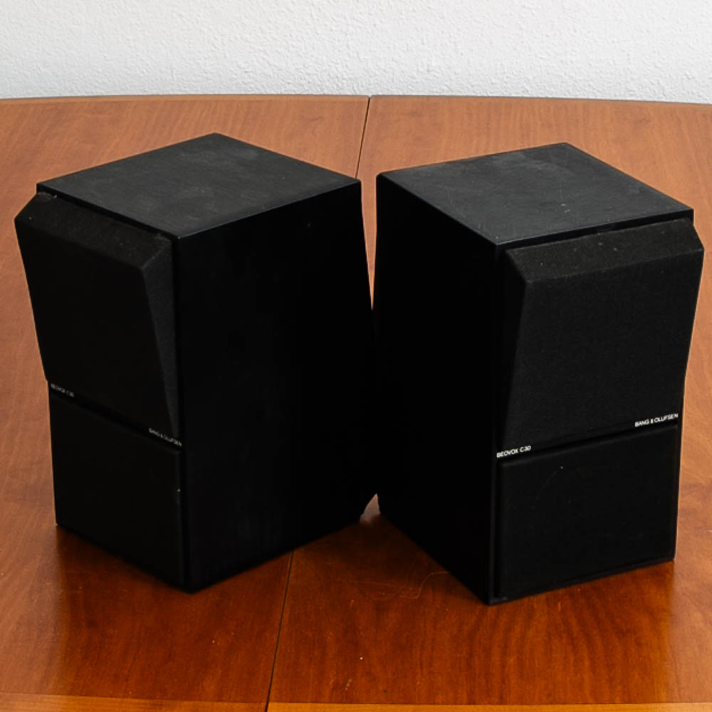 B&O BeoVox C30 Bang Olufsen BEOVOX C30 Black and Chrome Loud Speakers Set of Two - Image 8