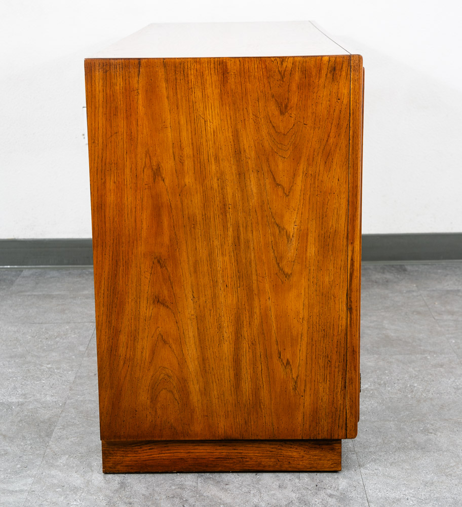 Mid Century Modern Credenza Dresser Drexel 5 Drawer Brass Handles Passage Mcm - Image 3