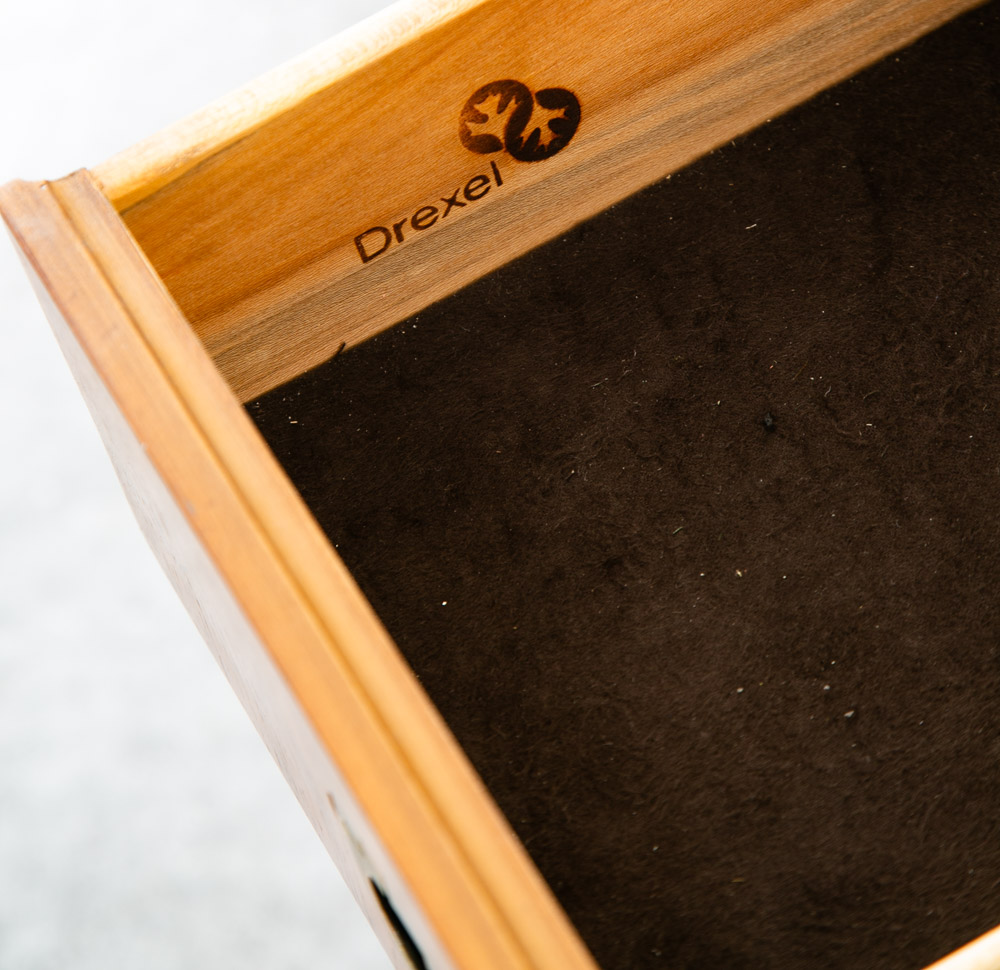 Mid Century Modern Credenza Dresser Drexel 5 Drawer Brass Handles Passage Mcm - Image 6