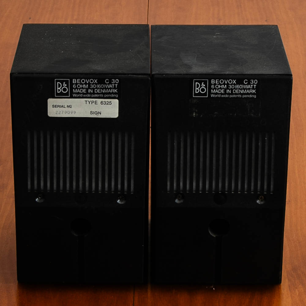 B&O BeoVox C30 Bang Olufsen BEOVOX C30 Black and Chrome Loud Speakers Set of Two - Image 9