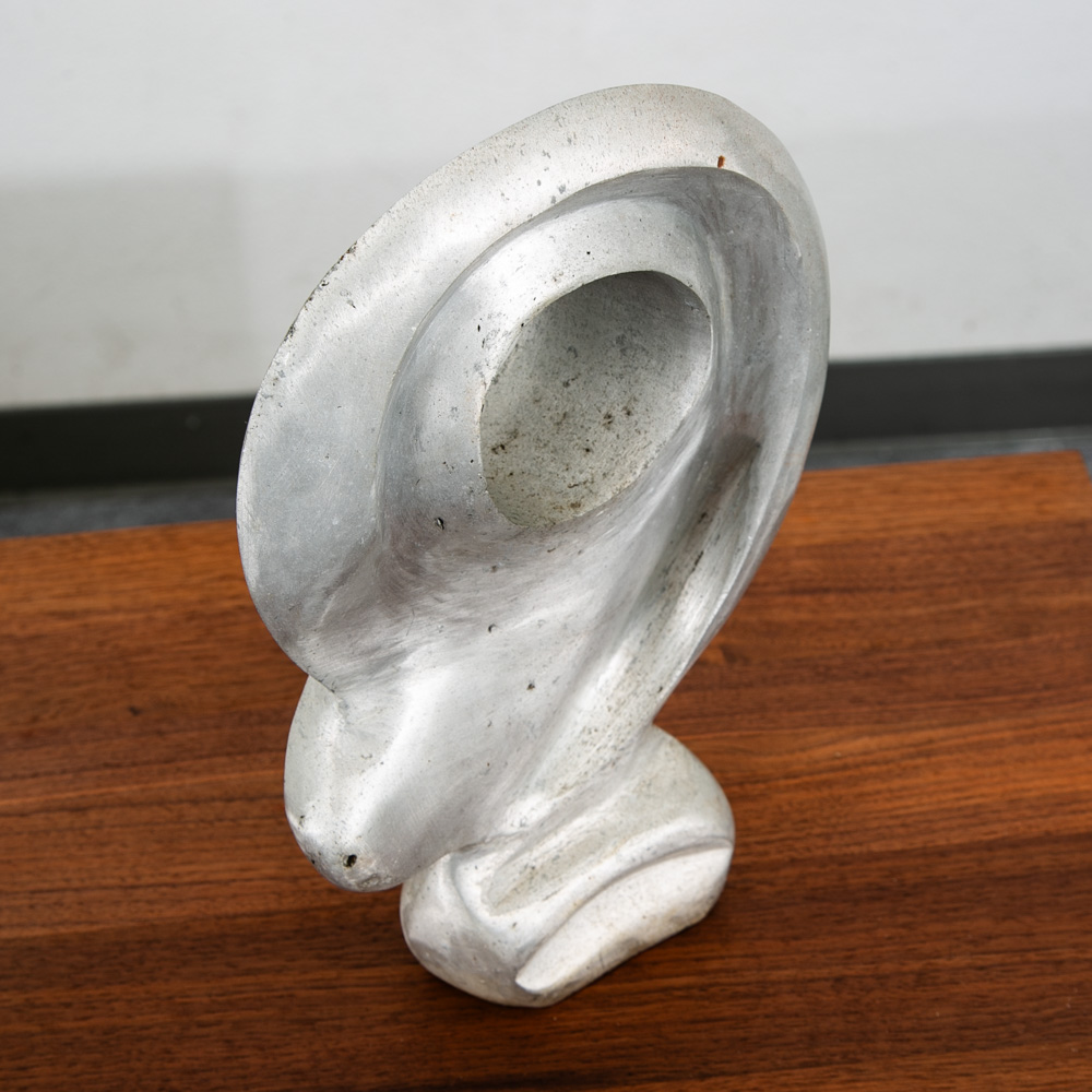 Mid Century Modern Sculpture Abstract Form Art Aluminum Metal Sculpture Mcm 60s - Image 11