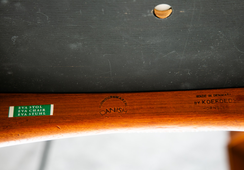 Mid Century Danish Modern Dining Chairs Set 4 Kofoed Eva Teak Wood Hornslet Mcm - Image 3