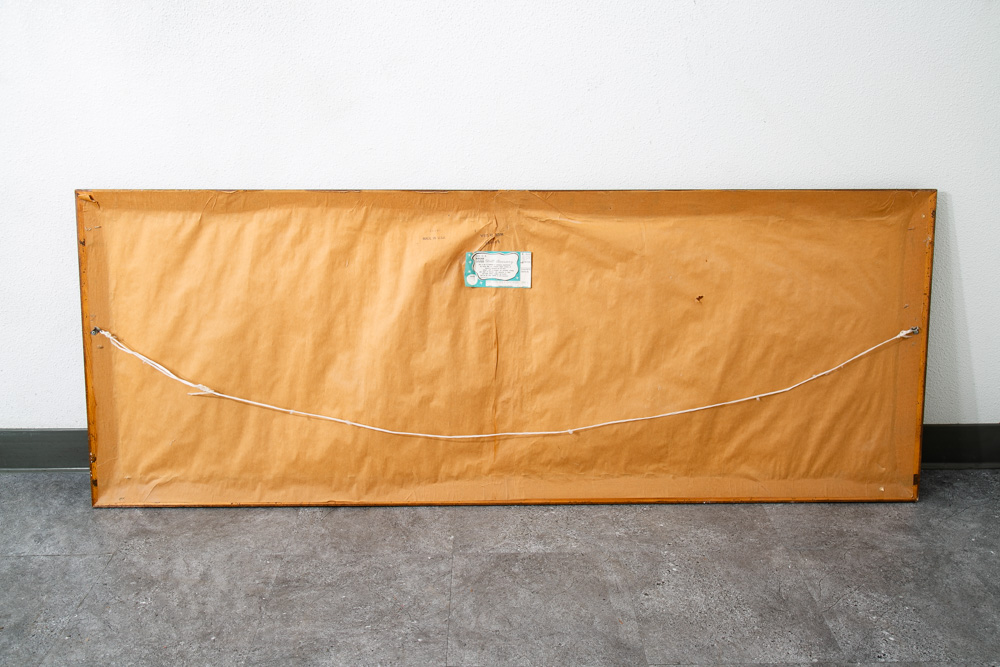 Mid Century Modern Wall Art Abstract landscape City Scape Frame Large New York - Image 12