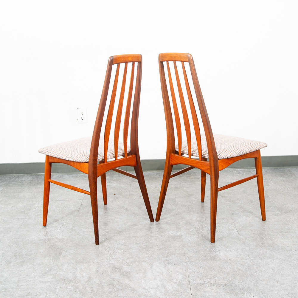 Mid Century Danish Modern Dining Chairs Set 4 Kofoed Eva Teak Wood Hornslet Mcm - Image 6