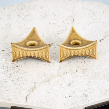 Mid Century Modern Candlestick Holders Set 2 Quistgaard Relief Kronjyden Danish
