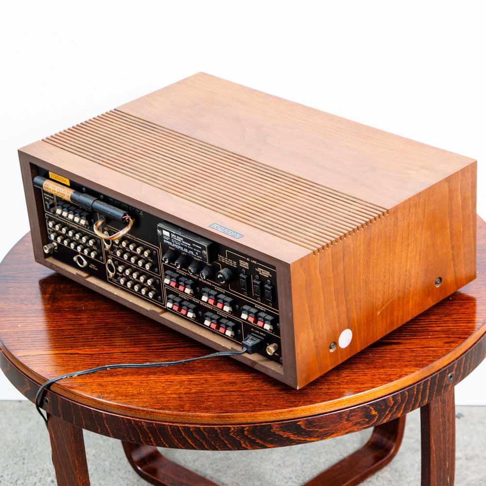 Vintage Sansui QRX-6500 Quadraphonic Stereo Tuner Amplifier Amp Walnut As Is - Image 10