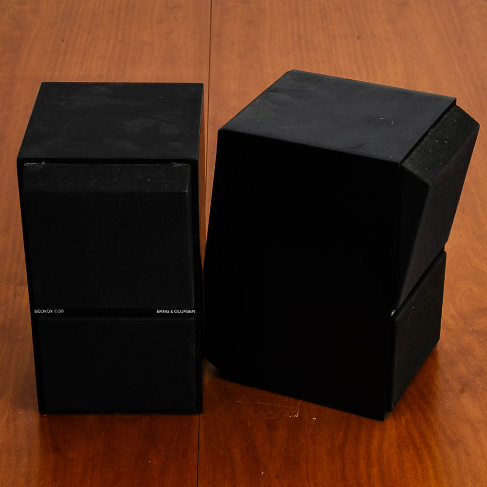B&O BeoVox C30 Bang Olufsen BEOVOX C30 Black and Chrome Loud Speakers Set of Two - Image 5