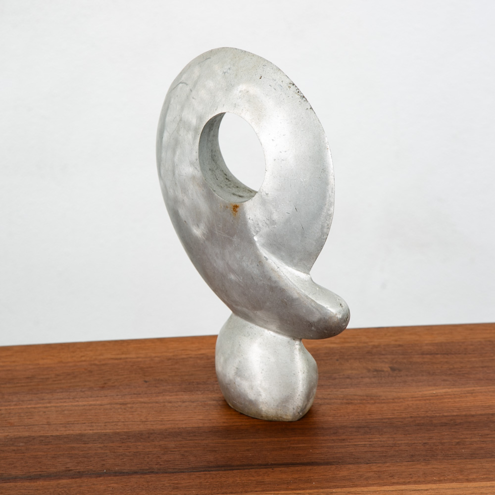 Mid Century Modern Sculpture Abstract Form Art Aluminum Metal Sculpture Mcm 60s - Image 12