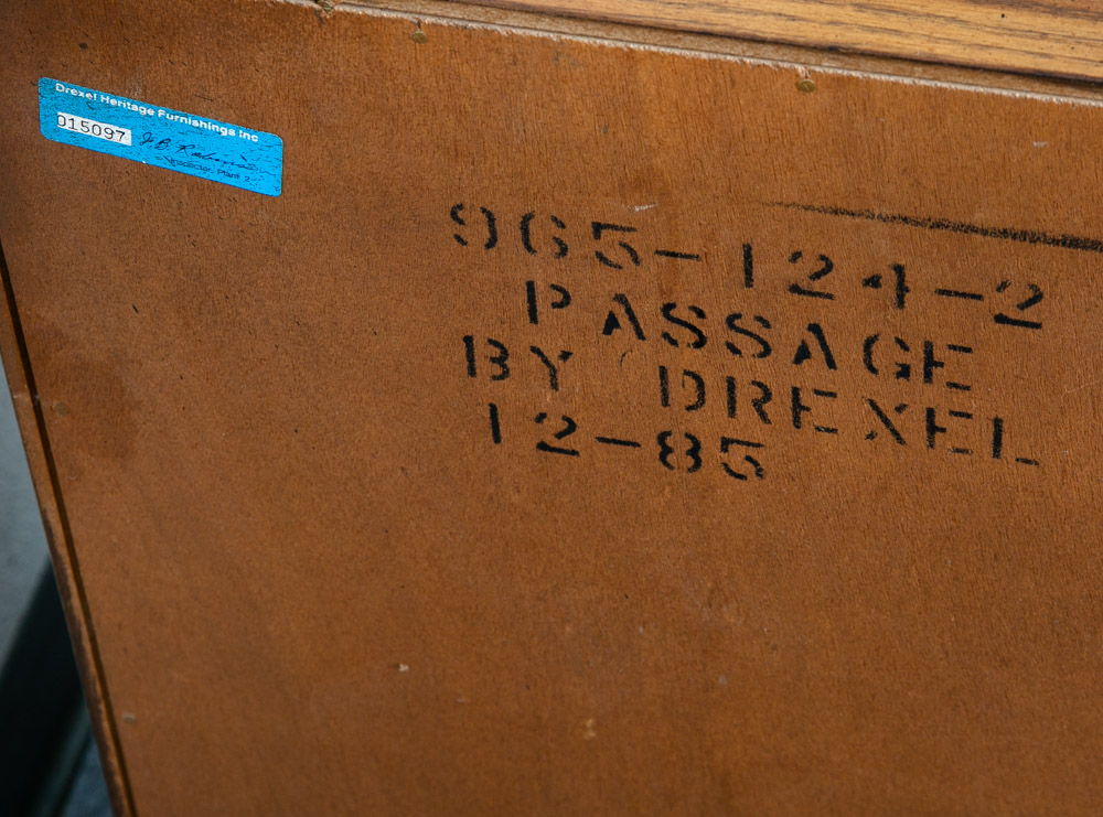 Mid Century Modern Credenza Dresser Drexel 5 Drawer Brass Handles Passage Mcm - Image 10