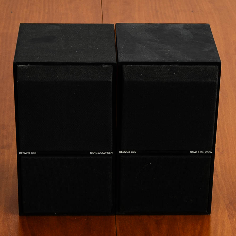 B&O BeoVox C30 Bang Olufsen BEOVOX C30 Black and Chrome Loud Speakers Set of Two - Image 3