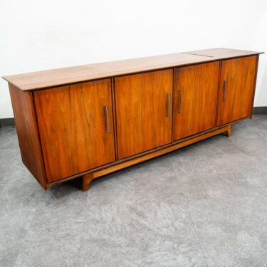 Mid Century Modern Credenza Cabinet Storage Ace Hi Prelude Solid Walnut Vintage