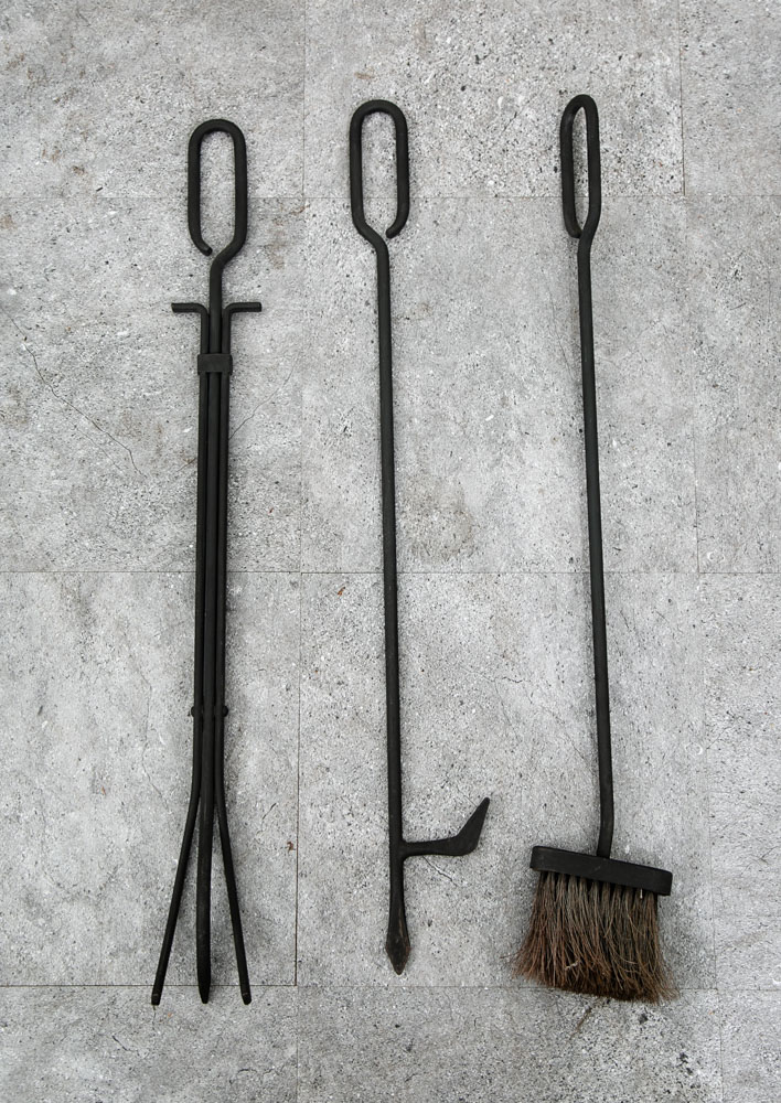 Mid Century Modern Fireplace Tools Metal Cast iron Pilgrim Seymour Nelson Mcm - Image 3