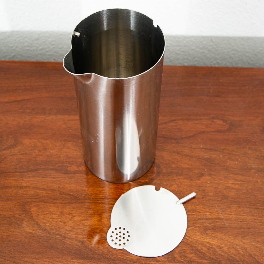 Mid Century Danish Modern Stelton Cocktail Mixer Stainless Steel Arne Jacobsen - Image 4