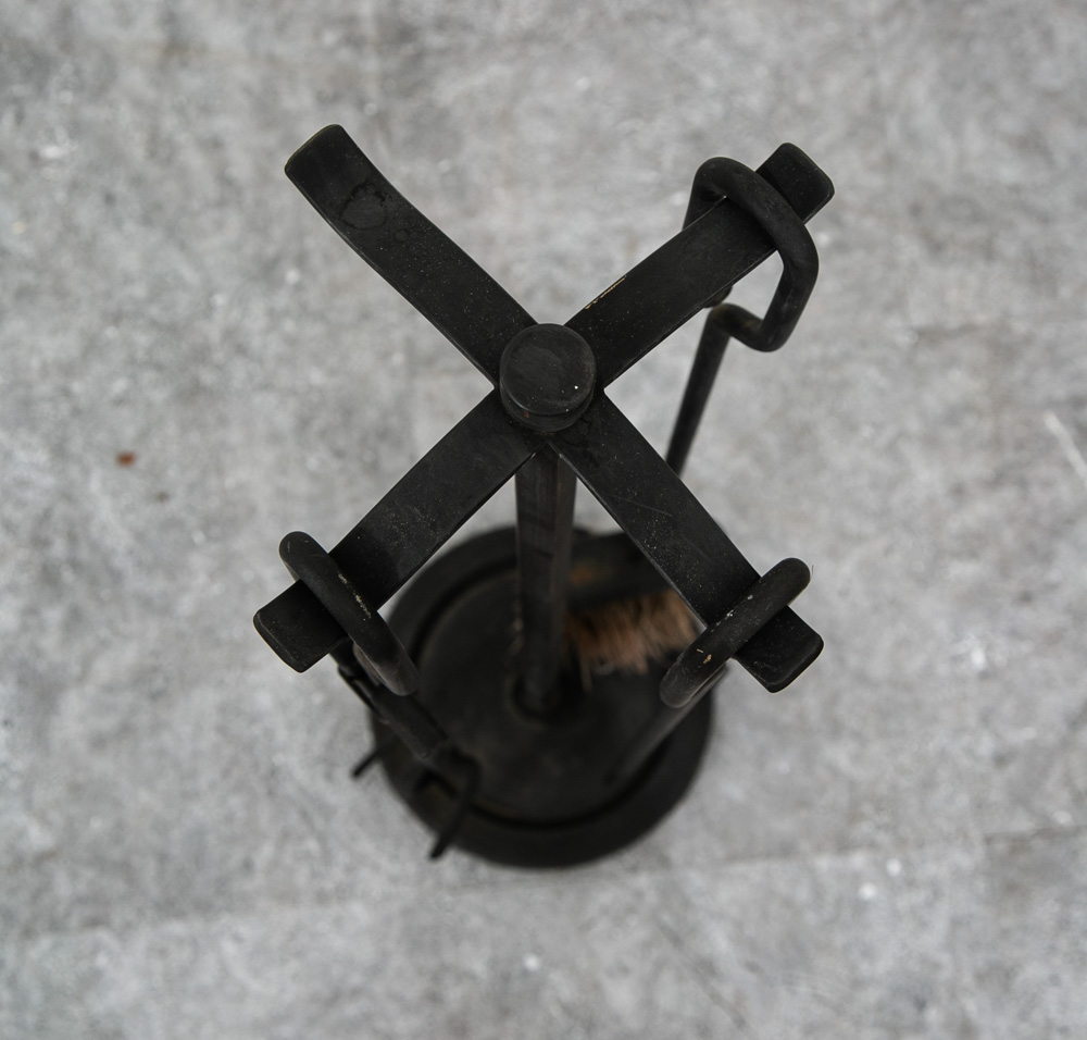 Mid Century Modern Fireplace Tools Metal Cast iron Pilgrim Seymour Nelson Mcm - Image 4