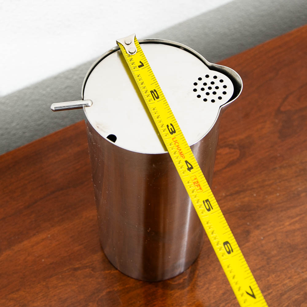 Mid Century Danish Modern Stelton Cocktail Mixer Stainless Steel Arne Jacobsen - Image 10