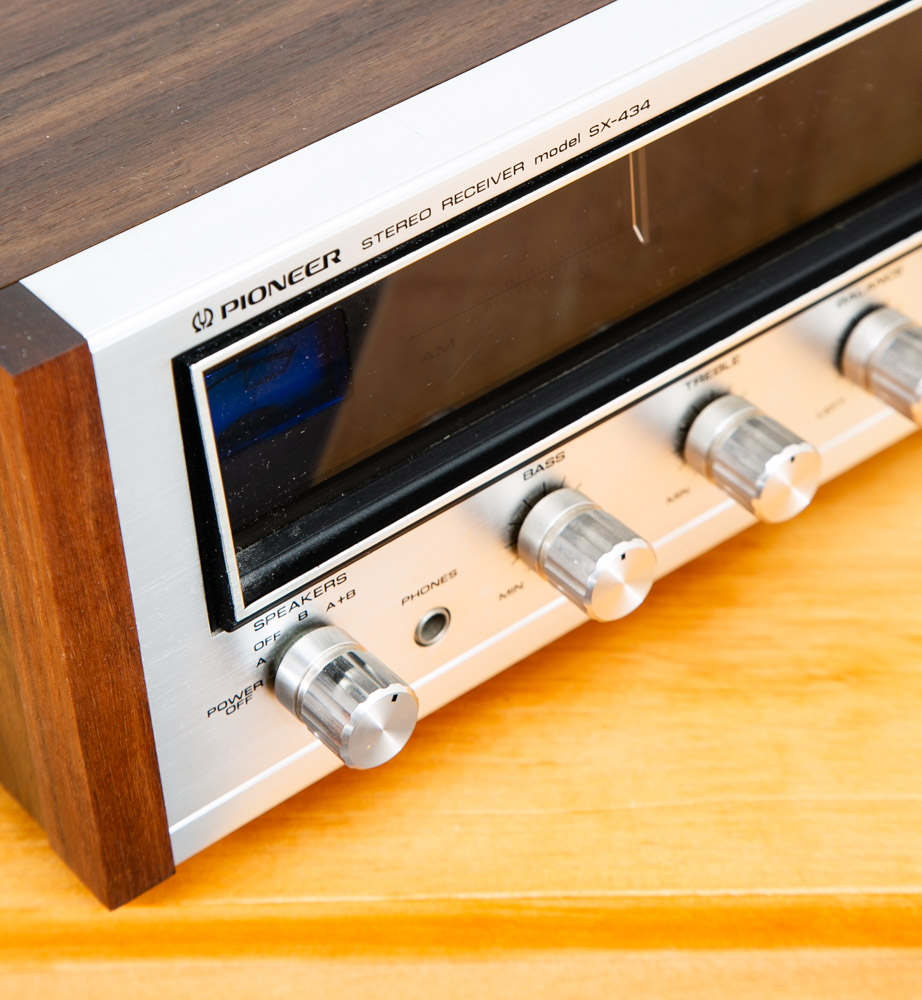 Vintage Stereo Receiver Pioneer SX-434 Pro Amp Silver Face Am/Fm Hifi Walnut Mcm - Image 6