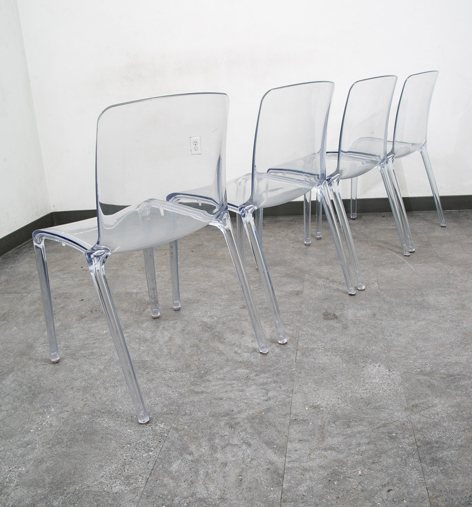Mid Century Danish Modern Dining Chairs Set 8 Casprini Tiffany Italy Stacking - Image 6