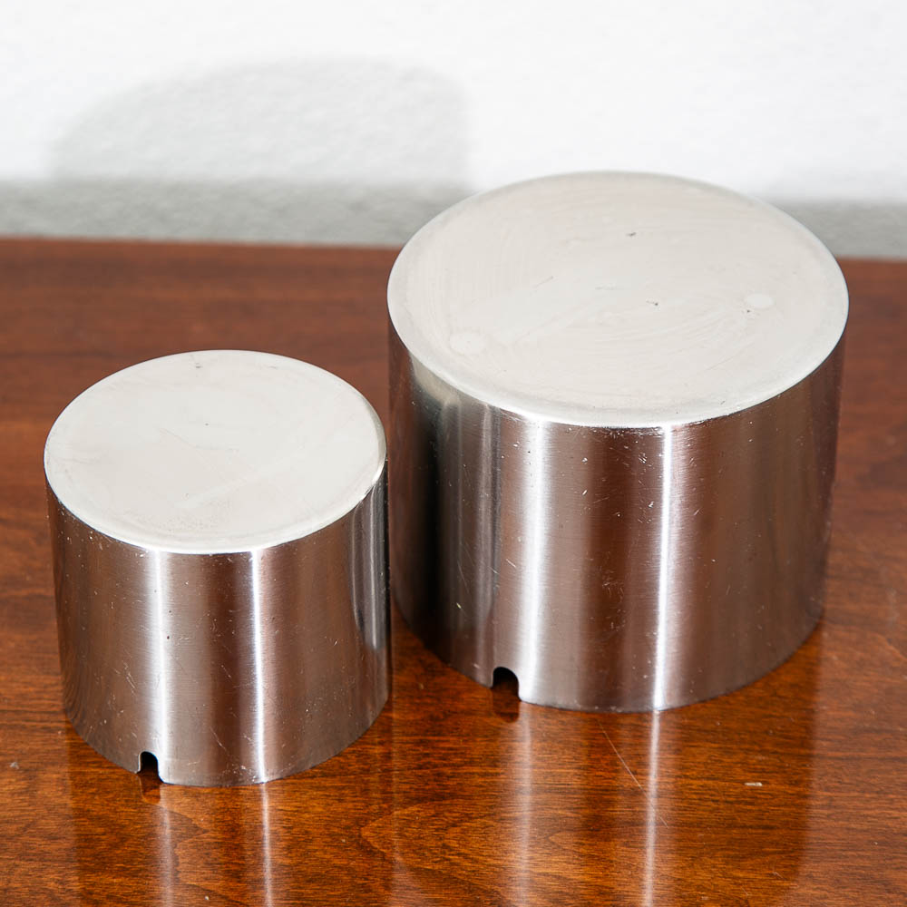 Mid Century Danish Modern Stelton Ashtray Set Stainless Steel Arne Jacobsen - Image 8
