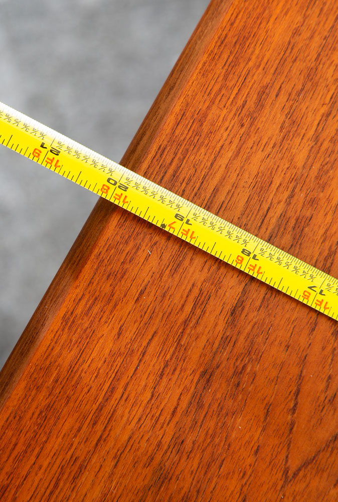 Mid Century Danish Modern Coffee Table Solid Teak Denmark Surfboard Rectangular - Image 11