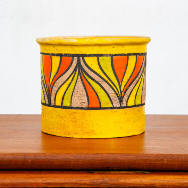 Mid Century Modern Ceramic Bitossi Rosenthal Netter Italy Yellow Onion Round