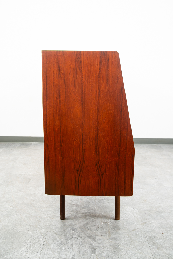 Mid Century Danish Modern Credenza Sideboard Central Bar Teak Mcm 6 Drawers 78" - Image 3