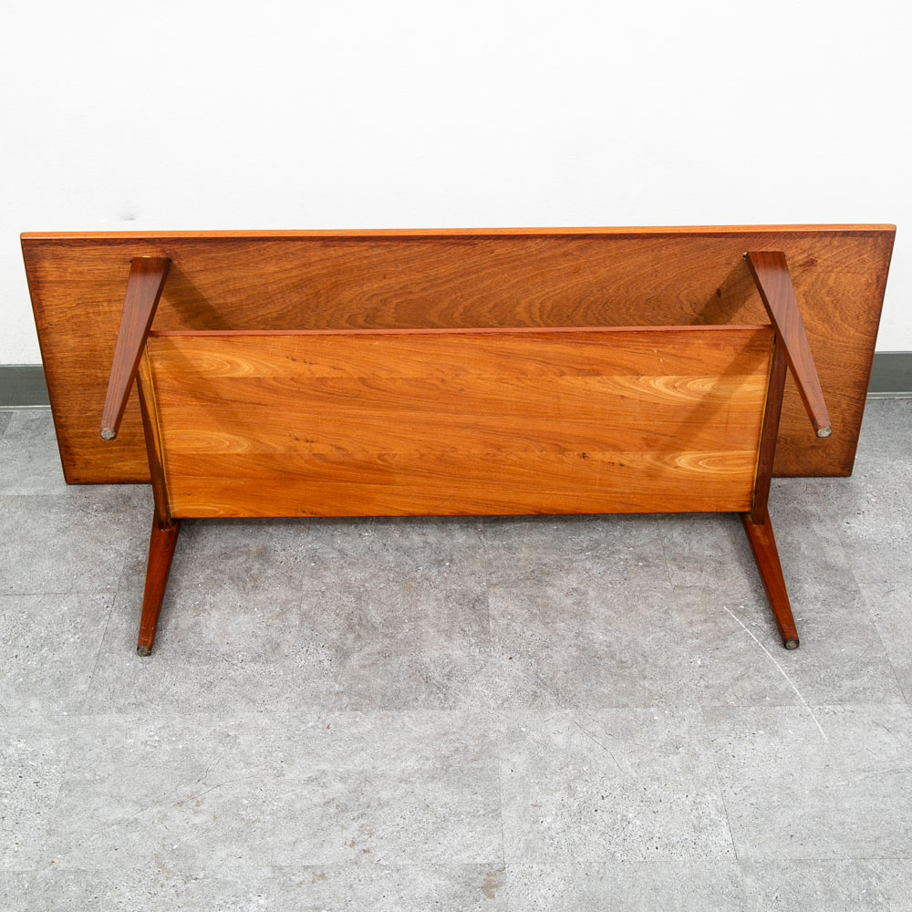 Mid Century Danish Modern Coffee Table Solid Teak Denmark Surfboard Rectangular - Image 6