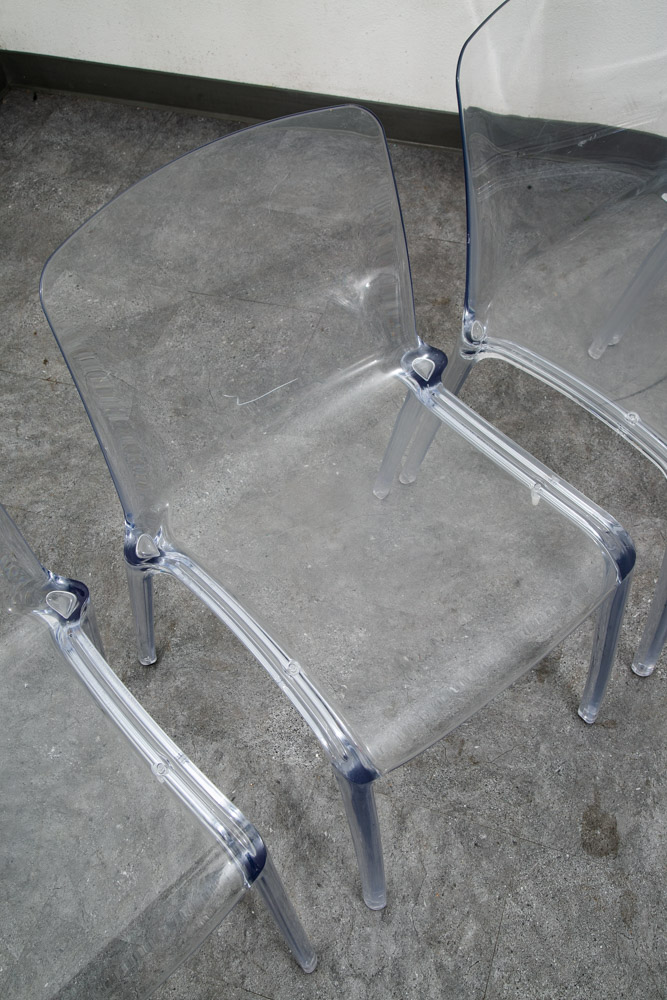 Mid Century Danish Modern Dining Chairs Set 8 Casprini Tiffany Italy Stacking - Image 9