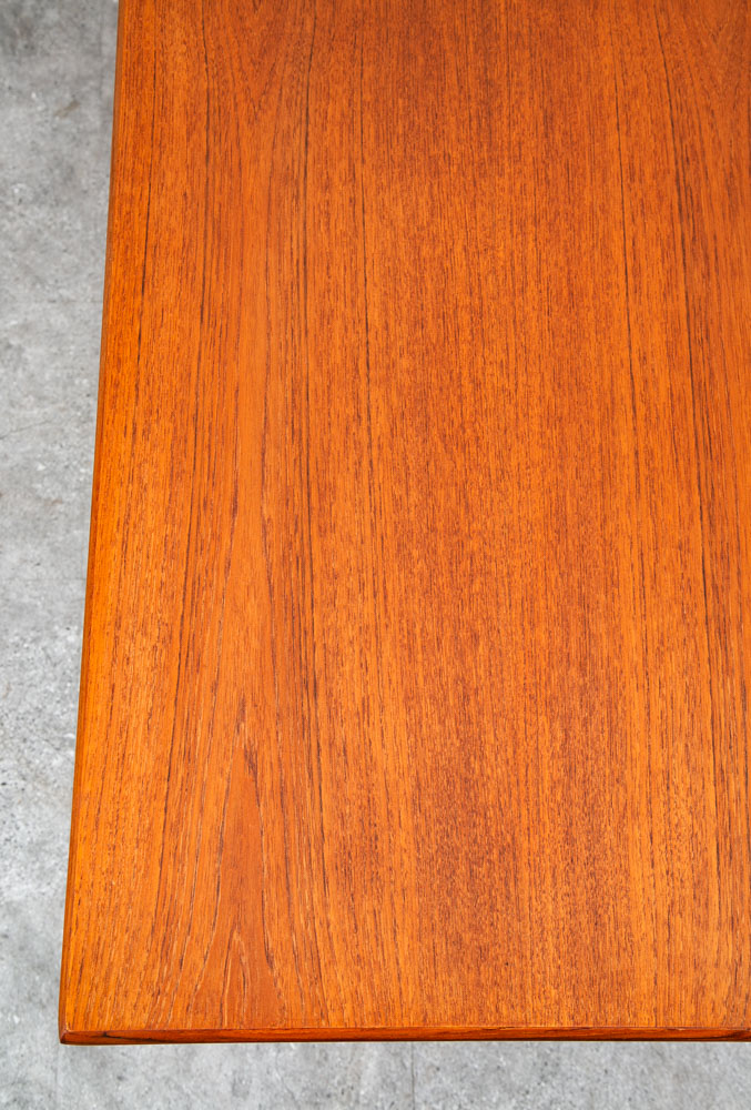 Mid Century Danish Modern Coffee Table Solid Teak Denmark Surfboard Rectangular - Image 9