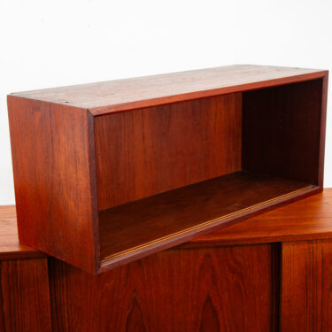 Mid Century Danish Modern Wall Unit Cabinet Storage Display Teak Cadovious Royal