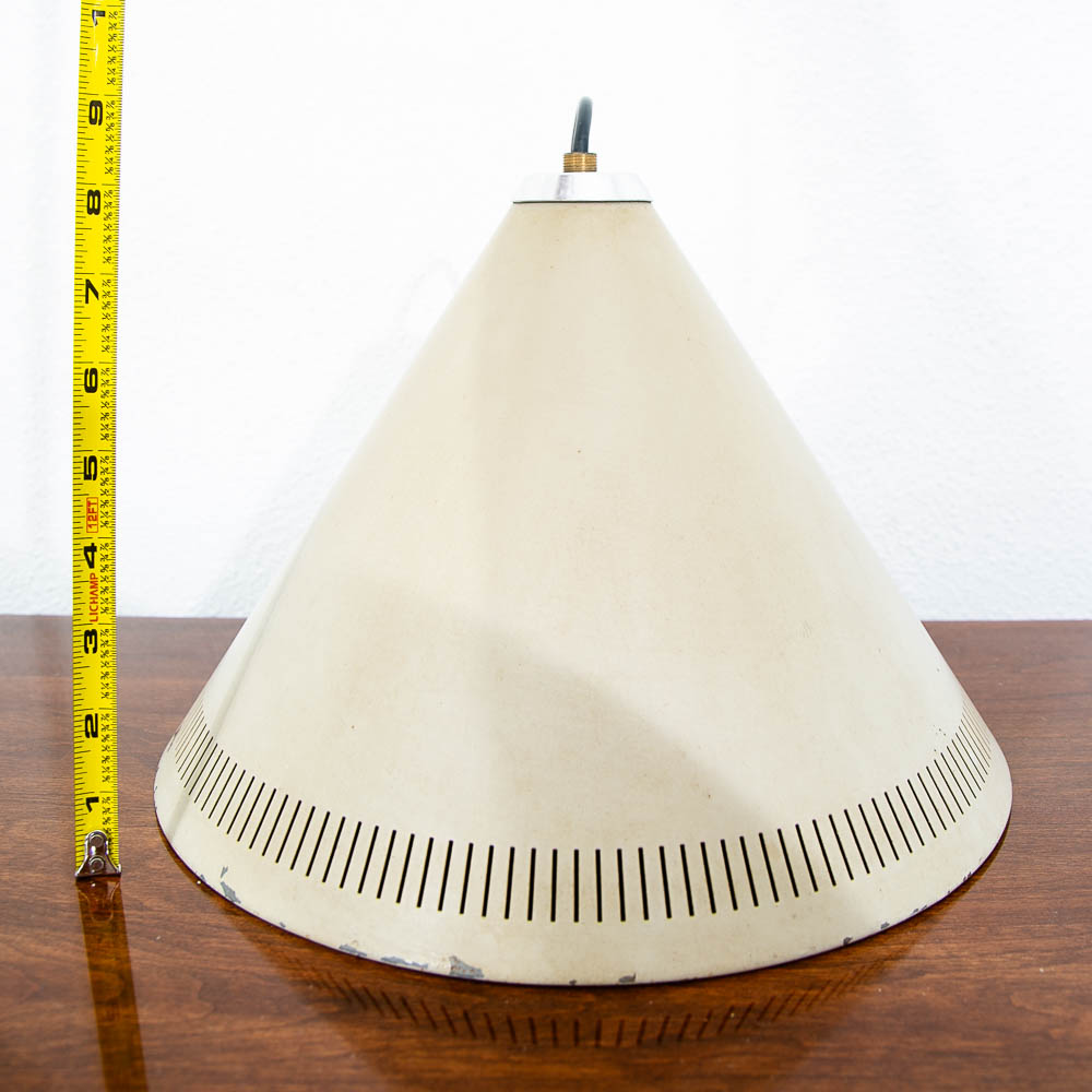 Mid Century Modern Fog & Morup Pendant Light Cone Tan Jo Hammerborg Hanging - Image 8