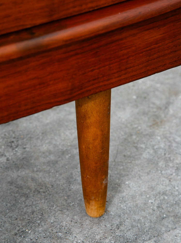 Mid Century Danish Modern Chest of Drawers Dresser Teak Vintage Locking 5 Mcm - Image 9