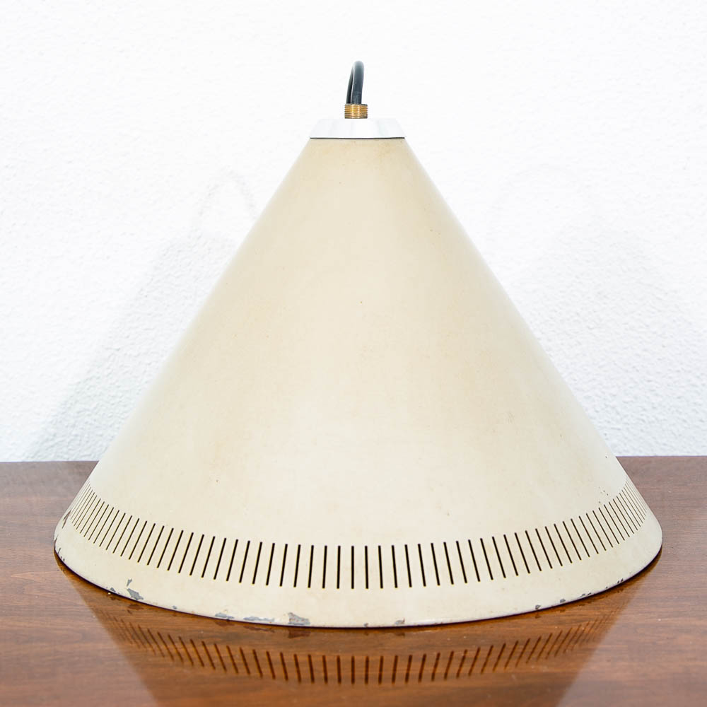 Mid Century Modern Fog & Morup Pendant Light Cone Tan Jo Hammerborg Hanging - Image 5