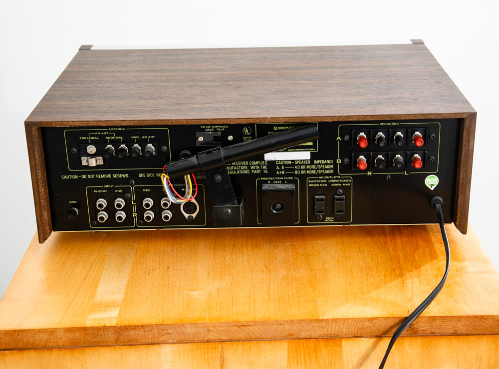 Vintage Stereo Receiver Pioneer SX-434 Pro Amp Silver Face Am/Fm Hifi Walnut Mcm - Image 4