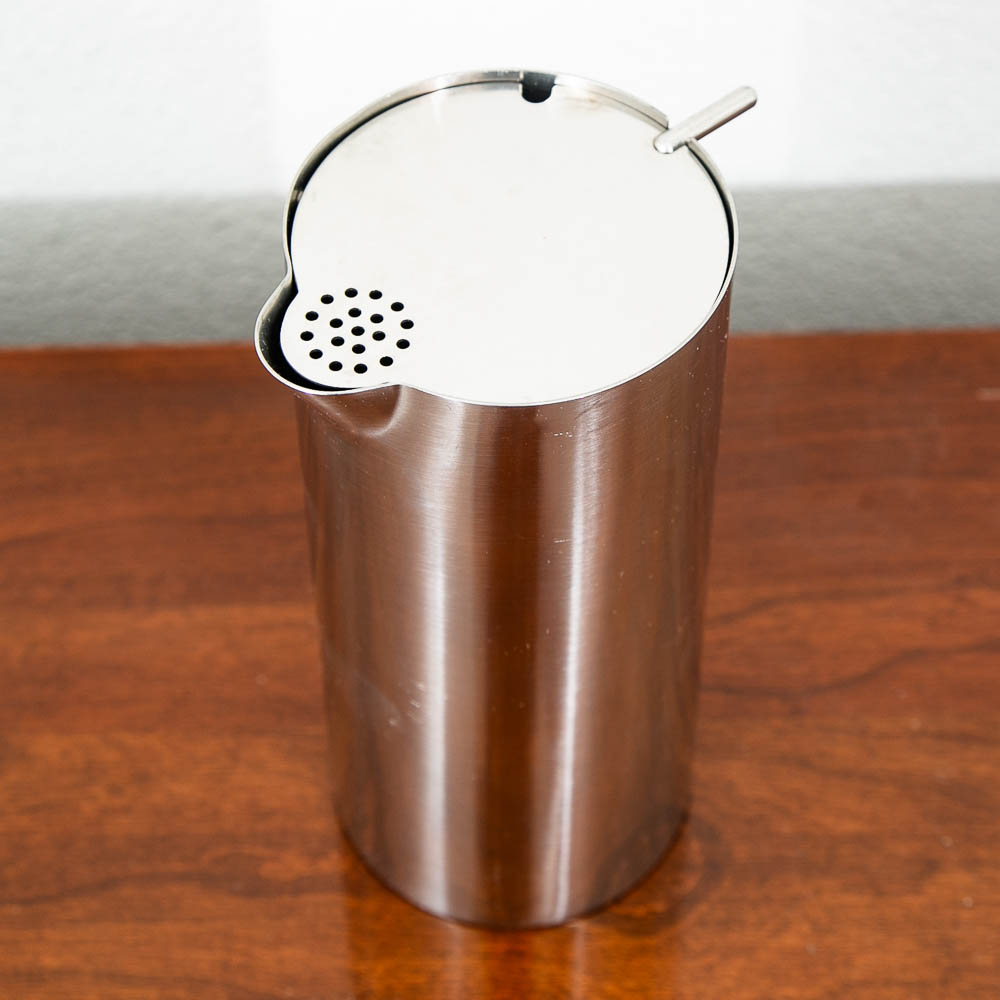Mid Century Danish Modern Stelton Cocktail Mixer Stainless Steel Arne Jacobsen - Image 2