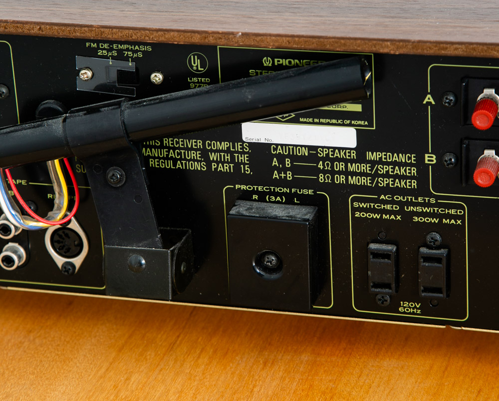 Vintage Stereo Receiver Pioneer SX-434 Pro Amp Silver Face Am/Fm Hifi Walnut Mcm - Image 11