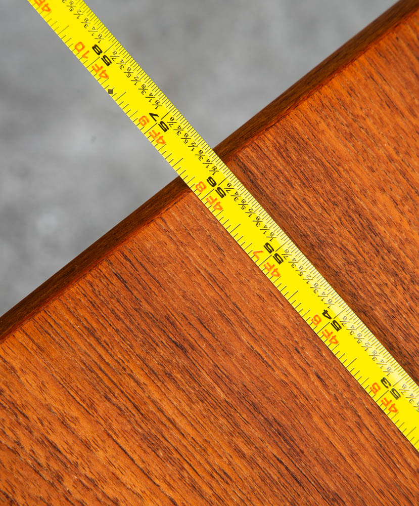 Mid Century Danish Modern Coffee Table Solid Teak Denmark Surfboard Rectangular - Image 12