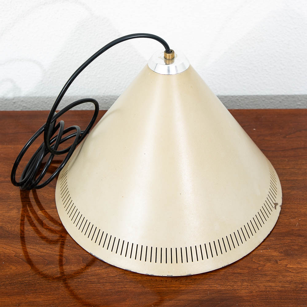 Mid Century Modern Fog & Morup Pendant Light Cone Tan Jo Hammerborg Hanging - Image 7
