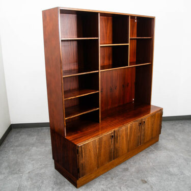 Mid Century Danish Modern Cabinet Brazilian Rosewood Bookshelf Poul Hundevad Mcm