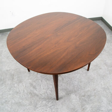 Mid Century Modern Dining Table Round Oval Drexel Declaration Round Kipp Stewart Leaf