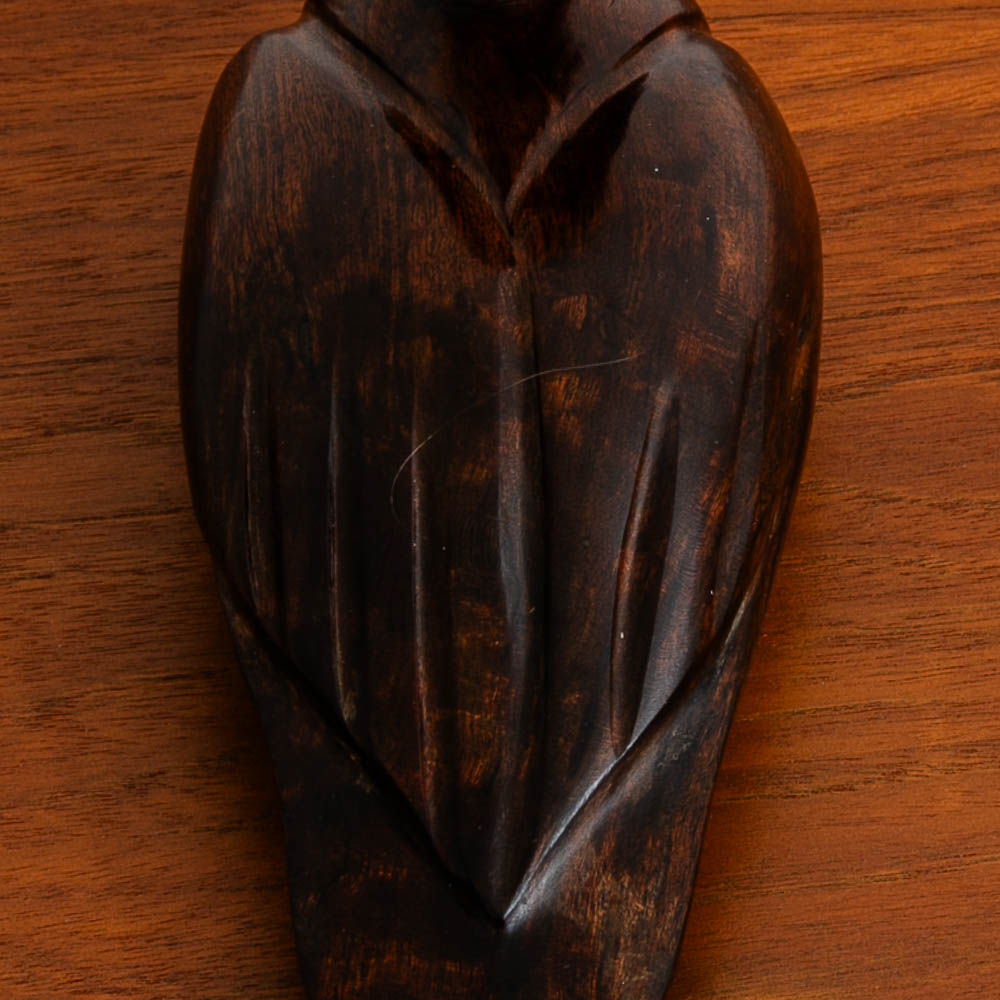 Mid Century Modern Artisan Carved Duck Sculpture Solid Rosewood Mcm Studio - Image 8