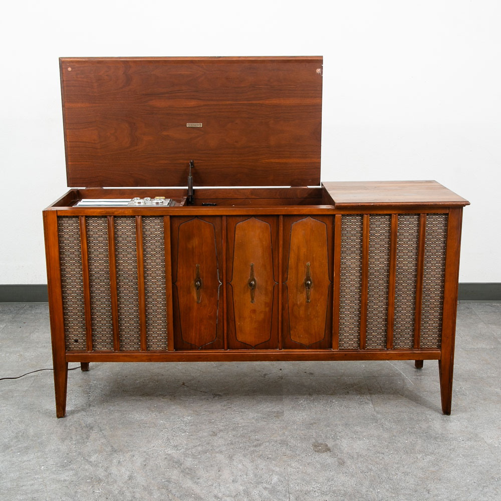 Mid Century Modern Stereo Console Zenith MN2606 Record Player Vintage Radio - Image 3